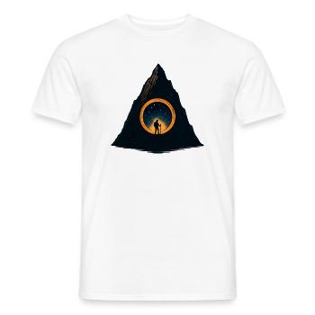 Sternenpfad am Bergkegel Portal - Männer T-Shirt - Weiß - Vorne - AI Model Male 178 dark (178cm)