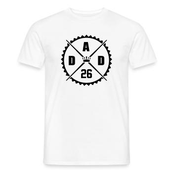 Dad 26 - Männer T-Shirt - Weiß - Vorne - AI Model Male 178 dark (178cm)
