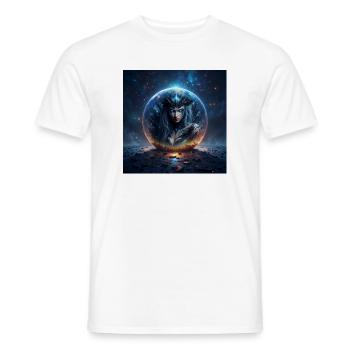 Reina de Hielo en Cúpula Estelar - Men's T-Shirt - white - Front - AI Model Male 178 dark (178cm)