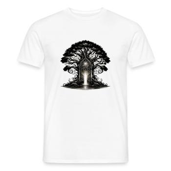 Lichttor des Kristallbaums - Männer T-Shirt - Weiß - Vorne - AI Model Male 178 dark (178cm)