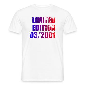 25e anniversaire édition limitée 03/2001 - T-shirt homme - blanc - Devant - AI Model Male 178 dark (178cm)