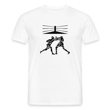 Boxer - Männer T-Shirt - Weiß - Vorne - AI Model Male 178 dark (178cm)