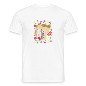 Urzeit Säbelzahntiger - Männer T-Shirt - Weiß - Vorne - AI Model Male 178 dark (178cm)