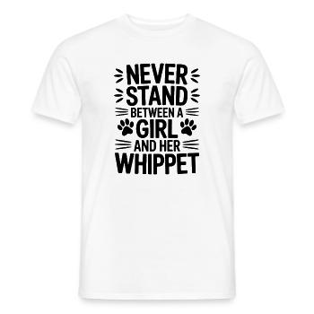 Whippet Sprüche Hund Lustiges Whippet Geschenk - Männer T-Shirt - Weiß - Vorne - AI Model Male 178 dark (178cm)