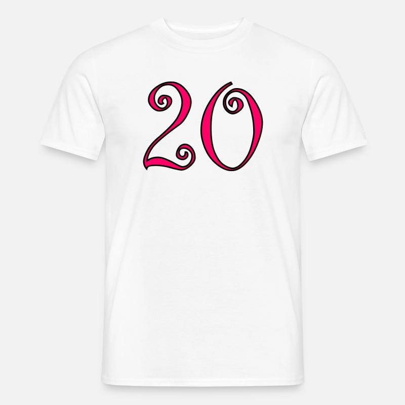 Farbe2-460_text234-2-50-5-4-8-6-8-7-3-0-6-3-3 - Männer T-Shirt - Weiß