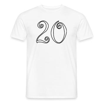 JAHRESTAG. ALLES GUTE ZUM GEBURTSTAG. ALLES GUTE ZUM GEBURTSTAG. - Männer T-Shirt - Weiß - Vorne - AI Model Male 178 dark (178cm)