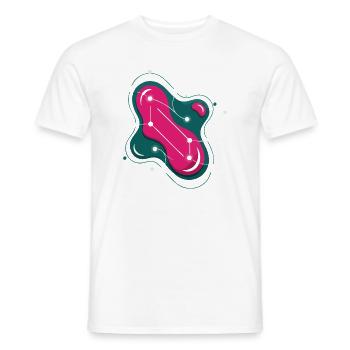 Constellation Rose Éclatante - T-shirt homme - blanc - Devant - AI Model Male 178 dark (178cm)