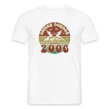 20. Geburtstag Living Legend since VIN 03/2006 - Männer T-Shirt - Weiß - Vorne - AI Model Male 178 dark (178cm)