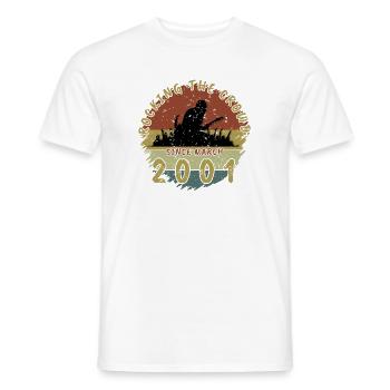 25e anniversaire Faire vibrer la foule GIT 03/2001 - T-shirt homme - blanc - Devant - AI Model Male 178 dark (178cm)