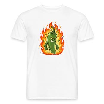 Combattant au piment ardent - T-shirt homme - blanc - Devant - AI Model Male 178 dark (178cm)