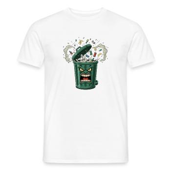 Wütender Mülleimer Chaos - Männer T-Shirt - Weiß - Vorne - AI Model Male 178 dark (178cm)