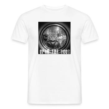 Tür Auf Katzen Noir - Männer T-Shirt - Weiß - Vorne - AI Model Male 178 dark (178cm)