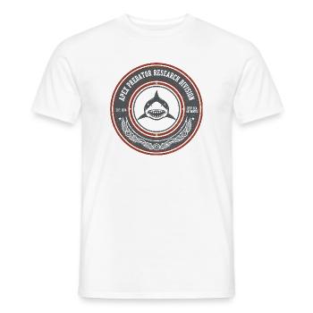 Apex Predator Forschungsemblem - Männer T-Shirt - Weiß - Vorne - AI Model Male 178 dark (178cm)