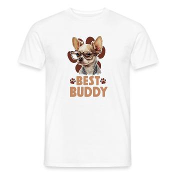 Chihuahua Chihuahueño Best Buddy - Männer T-Shirt - Weiß - Vorne - AI Model Male 178 dark (178cm)