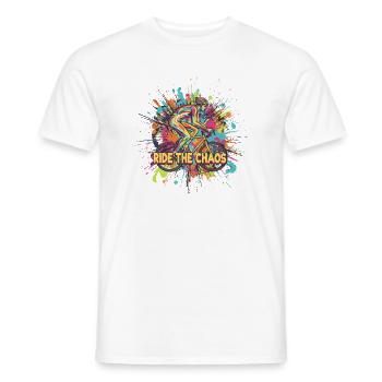 Reiten Sie den Chaos-Radfahrer - Männer T-Shirt - Weiß - Vorne - AI Model Male 178 dark (178cm)