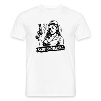 Erschießende Krankenschwester - Männer T-Shirt - Weiß - Vorne - AI Model Male 178 dark (178cm)