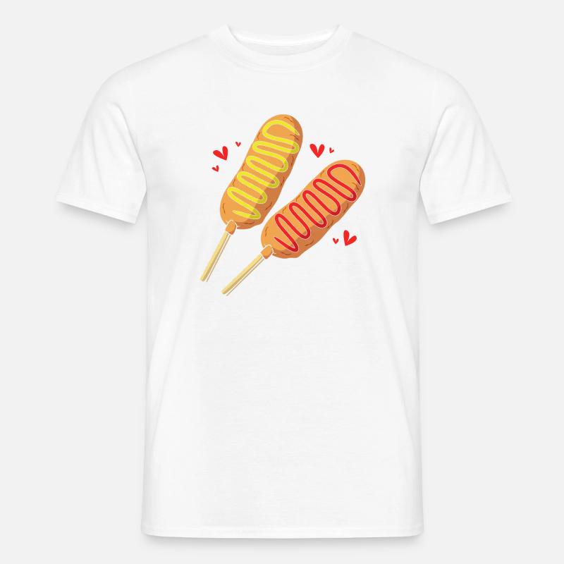 Corn dog - Men's T-Shirt - white