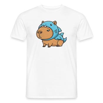 Mignon Carnaval de Hamster Capybara et cochons d’Inde - T-shirt homme - blanc - Devant - AI Model Male 178 dark (178cm)