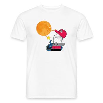 Sun Gift to Rider on Wheels - Men's T-Shirt - white - Front - AI Model Male 178 dark (178cm)