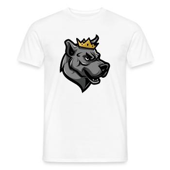 Couronne de chien Kangal - T-shirt homme - blanc - Devant - AI Model Male 178 dark (178cm)