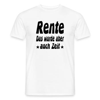 Rente - Männer T-Shirt - Weiß - Vorne - AI Model Male 178 dark (178cm)