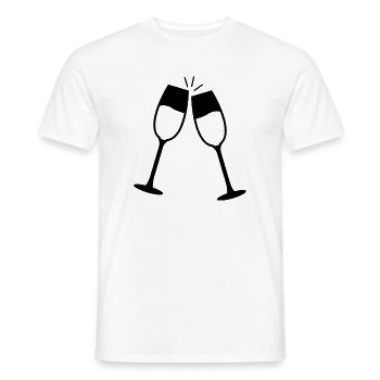Toaste - Männer T-Shirt - Weiß - Vorne - AI Model Male 178 dark (178cm)