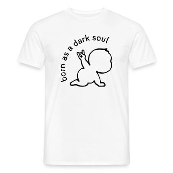 Né en âme sombre - T-shirt homme - blanc - Devant - AI Model Male 178 dark (178cm)