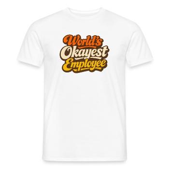 Der beste Mitarbeiter der Welt - Männer T-Shirt - Weiß - Vorne - AI Model Male 178 dark (178cm)