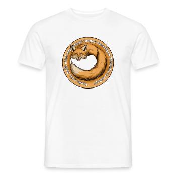 Fuchs sein, heißt nicht nur einen buschigen... - Männer T-Shirt - Weiß - Vorne - AI Model Male 178 dark (178cm)