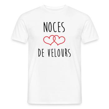 Velvet Wedding 29 Years - Men's T-Shirt - white - Front - AI Model Male 178 dark (178cm)