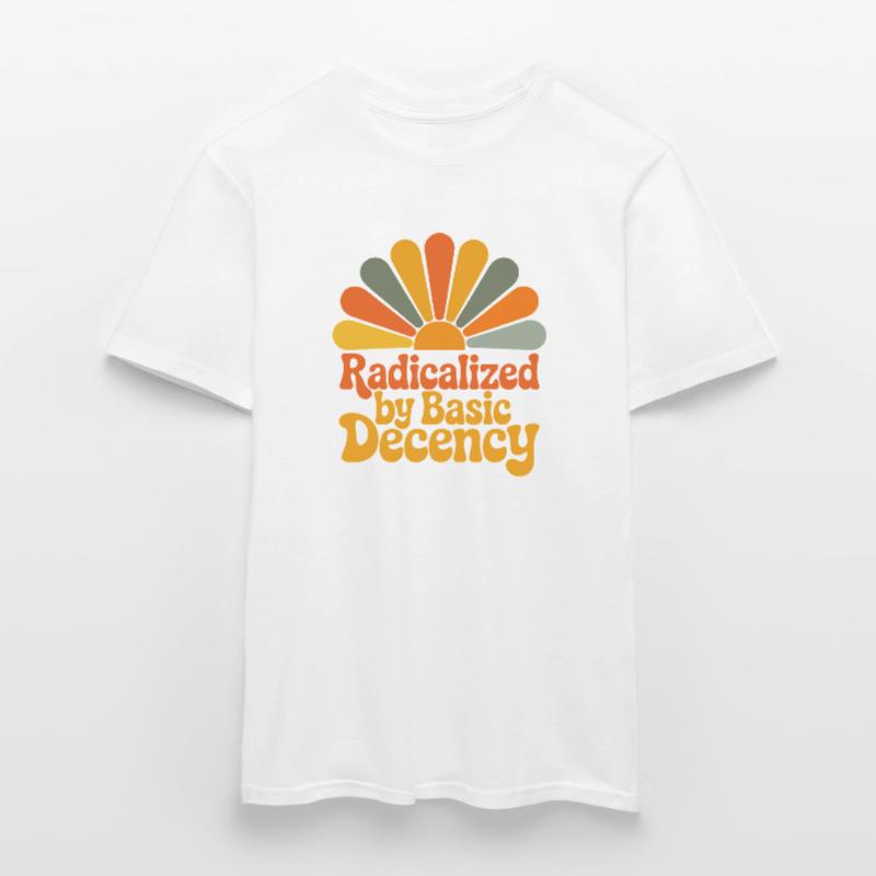 Radicalized by Basic Decency Männer T-Shirt