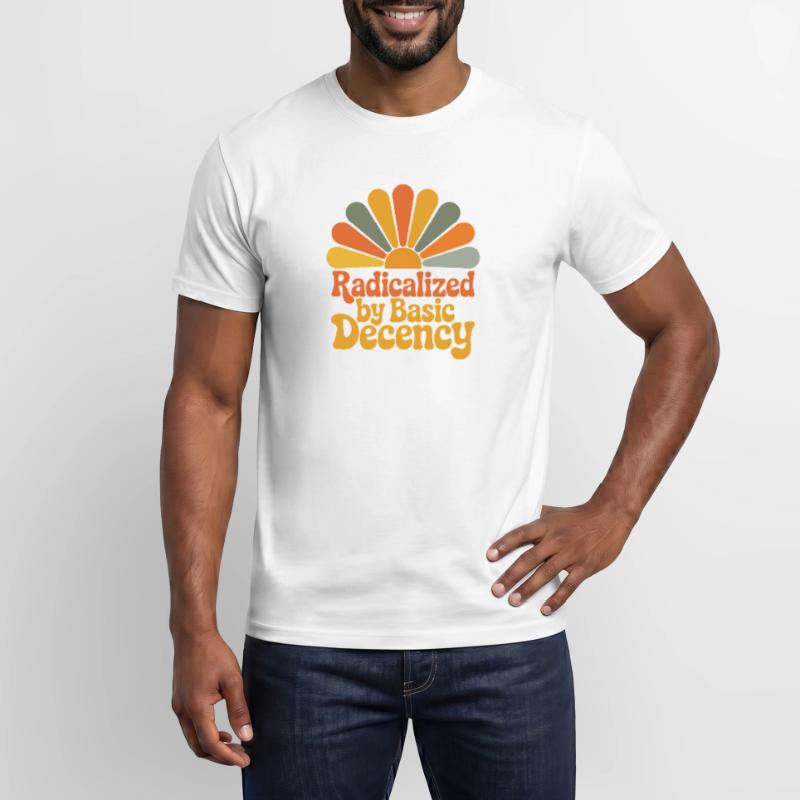 Radicalized by Basic Decency Männer T-Shirt