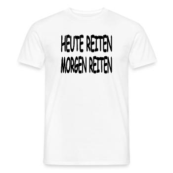Chevaucher - T-shirt homme - blanc - Devant - AI Model Male 178 dark (178cm)