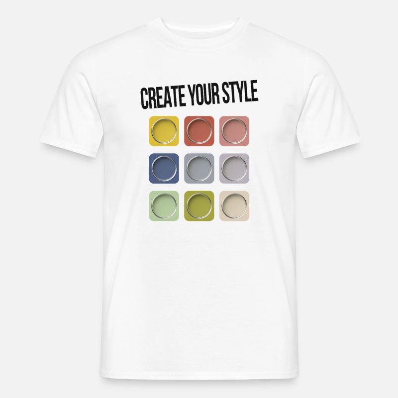 Create Your Style – Sei individuell - Männer T-Shirt - Weiß