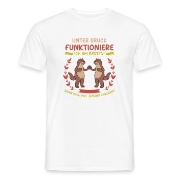 Süßes Otter Design - Männer T-Shirt - Weiß - Vorne - AI Model Male 178 dark (178cm)