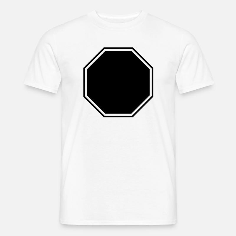 Stop Form – Attention Frame for Design! - Men’s T-shirt - white