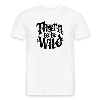 Thorn to be wild: Thorn design - Men's T-Shirt - white - Front - AI Model Male 178 dark (178cm)