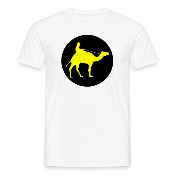 camel_ride_02 - T-shirt homme - blanc - Devant - AI Model Male 178 dark (178cm)