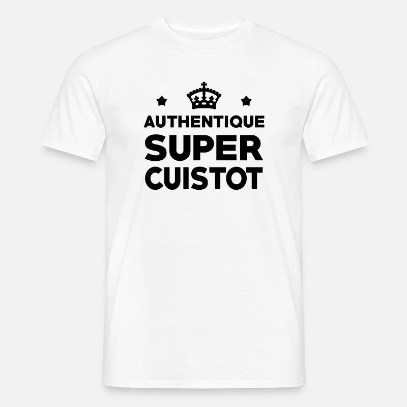 Superkoch – Küche – Koch - Männer T-Shirt - Weiß