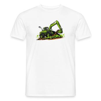 St. Patricks Day Bagger-Konstruktion - Männer T-Shirt - Weiß - Vorne - AI Model Male 178 dark (178cm)