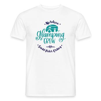 Équipe de camping de camping de Sankt Peter Ording Nordsee - T-shirt homme - blanc - Devant - AI Model Male 178 dark (178cm)