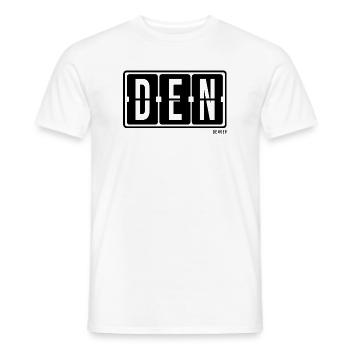 Denver DEN, City Souvenir Hoodie, T-Shirt, Tasse - Männer T-Shirt - Weiß - Vorne - AI Model Male 178 dark (178cm)