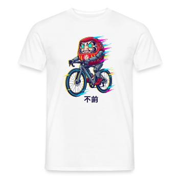 Daruma Radfahrer-Neonsprint - Männer T-Shirt - Weiß - Vorne - AI Model Male 178 dark (178cm)