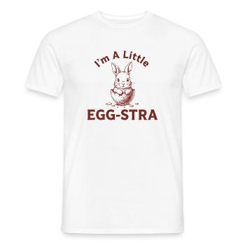 Egg-STRA Bunny Tee - Männer T-Shirt - Weiß - Vorne - AI Model Male 178 dark (178cm)