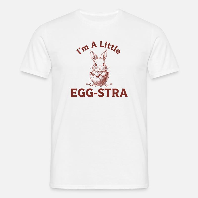 Egg-STRA Bunny Tee - Männer T-Shirt - Weiß