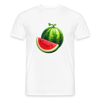 Pastèque - T-shirt homme - blanc - Devant - AI Model Male 178 dark (178cm)