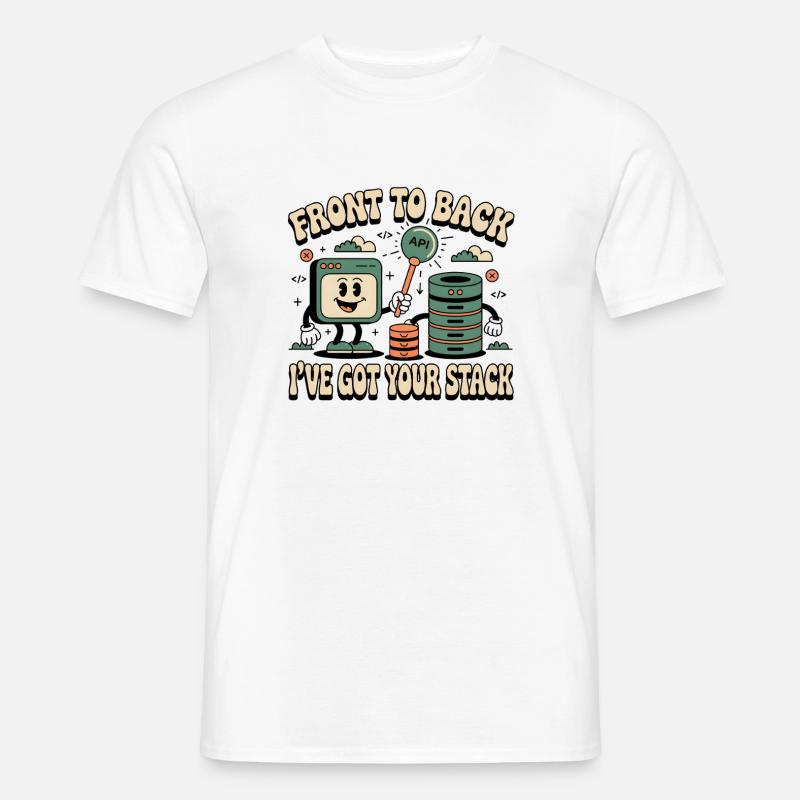 From Front to Back: Full Stack Developers Men’s T-shirt