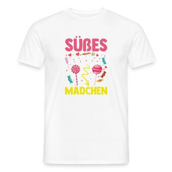 Sweets Sweet Tooth Cute Girl - Men's T-Shirt - white - Front - AI Model Male 178 dark (178cm)
