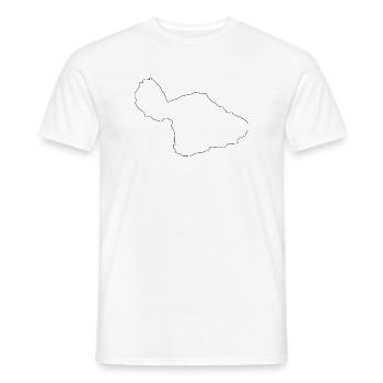 Maui-Karte - Männer T-Shirt - Weiß - Vorne - AI Model Male 178 dark (178cm)