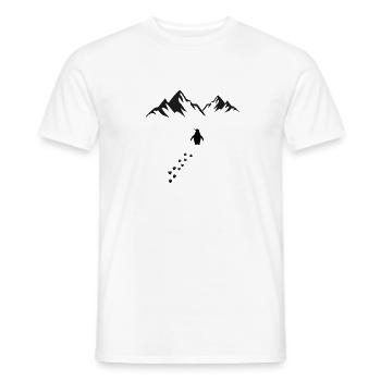Lone Penguin - Men's T-Shirt - white - Front - AI Model Male 178 dark (178cm)